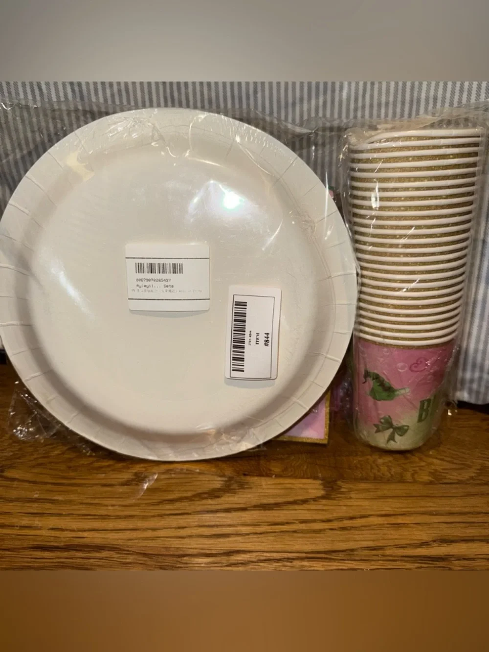 Wicked Party Tableware Set for 24- Pink & Mint Green Happy Birthday Collection